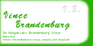 vince brandenburg business card